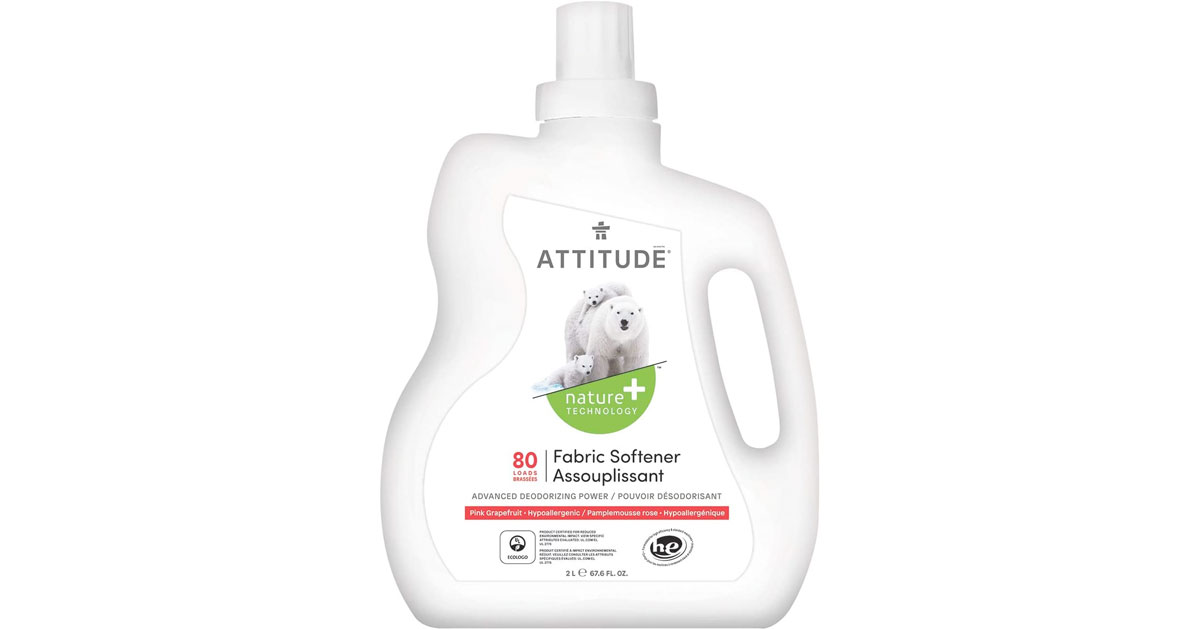 Amazon：ATTITUDE Natural Laundry Softener (2L)只賣$4.99