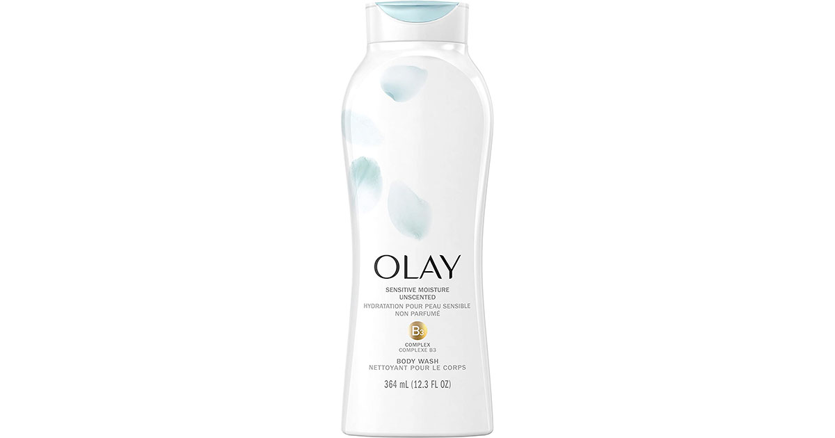 Amazon：Olay Sensitive Moisture Unscented Body Wash (364ml)只賣$3.50