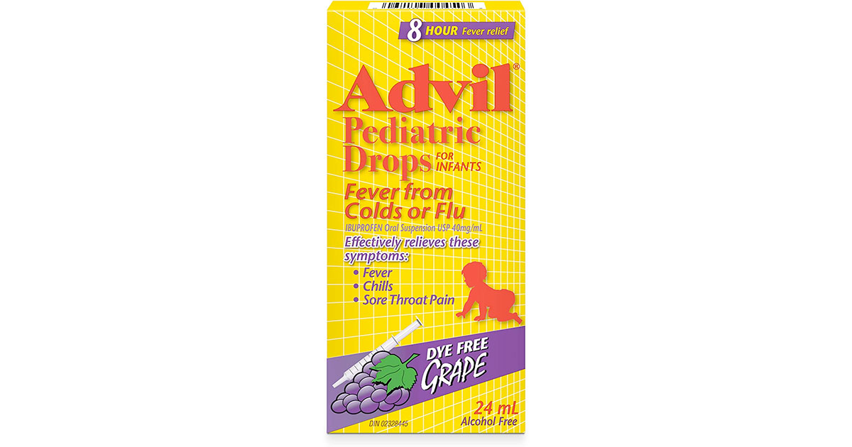 Amazon：Infant Advil Drops (Pain and Fever Relief, 24ml)只賣$9.67