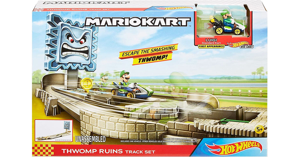 Amazon：Hot Wheels Mario Kart Thwomp Ruins Track Set只賣$25.97