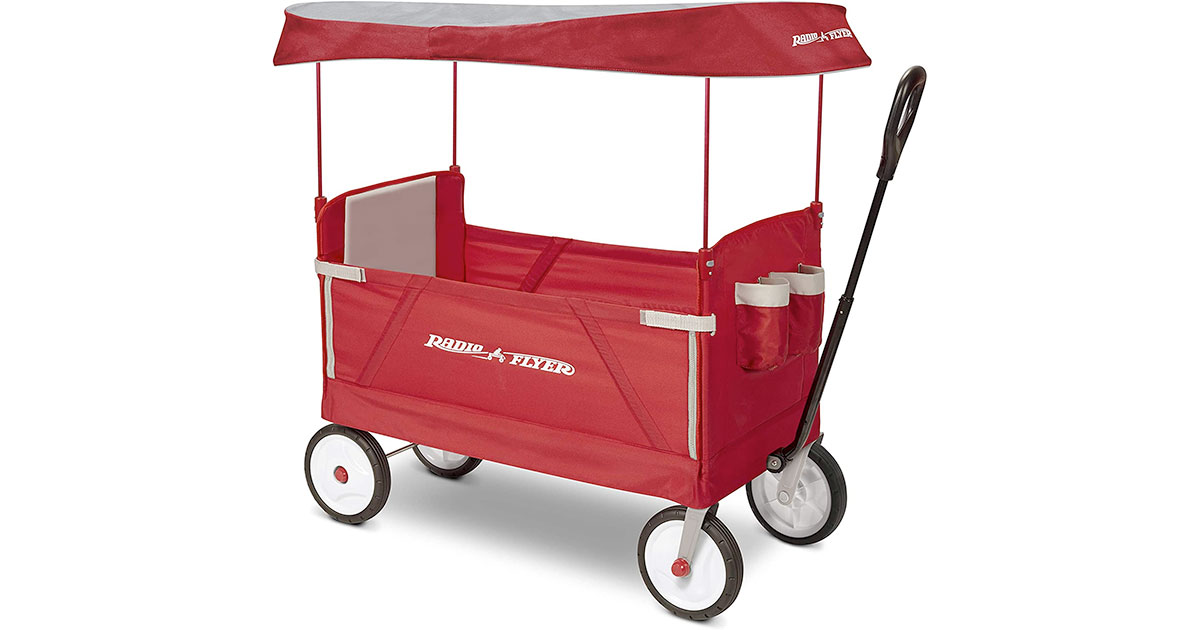 Amazon：Radio Flyer 3-In-1 EZ Folding Wagon with Canopy只賣$109.19