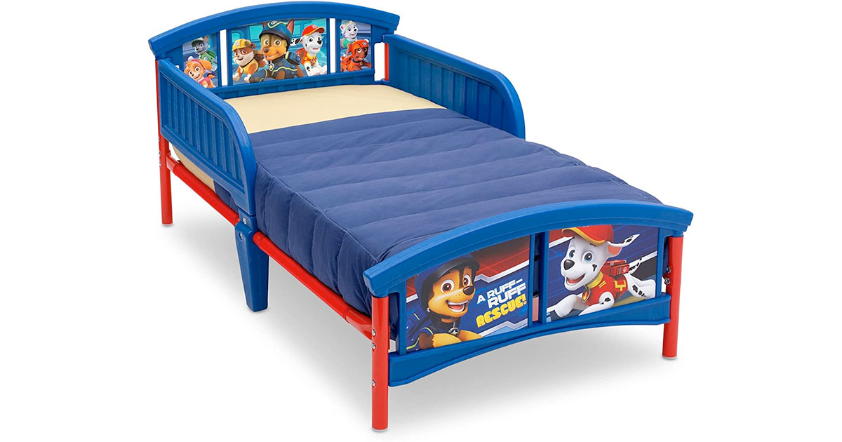 Amazon：Paw Patrol Plastic Toddler Bed只賣$59.97