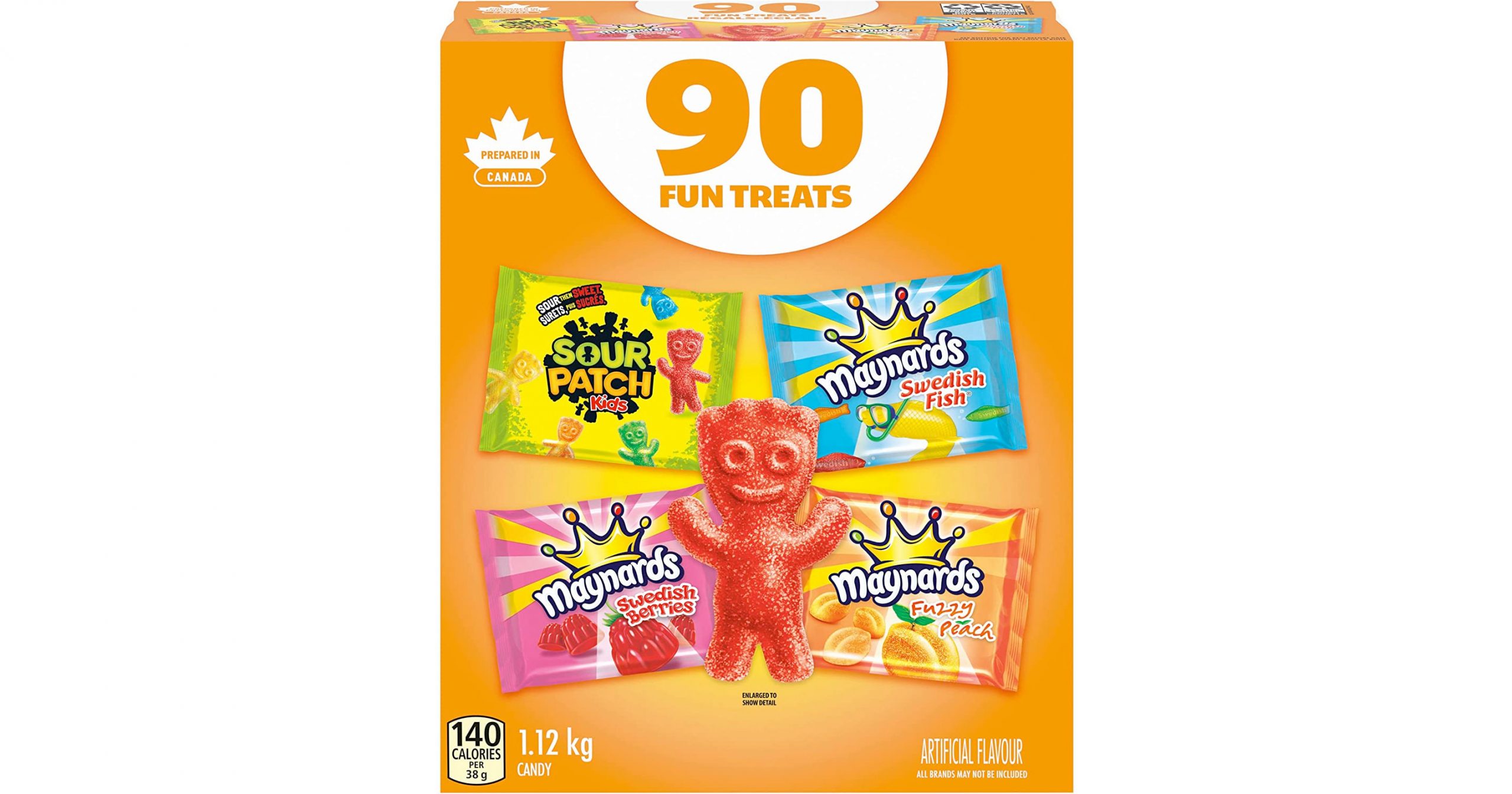 Amazon：MAYNARDS Assorted Candy (90 Count, 1.12kg)只賣$11.77