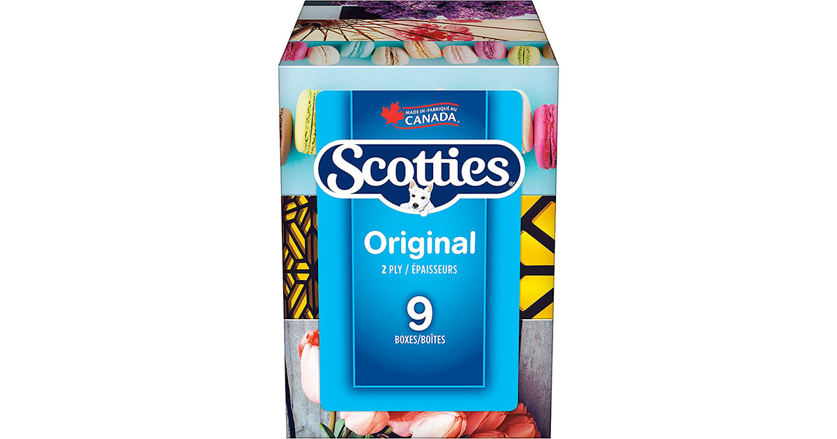 Amazon：Scotties Facial Tissue (126 Tissues/box, 9 Boxes)只賣$7.49