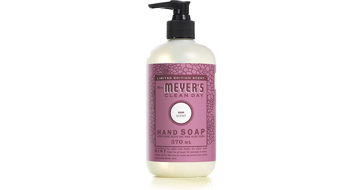 Amazon：Mrs. Meyer’s Clean Day Liquid Hand Soap (370ml)只賣$4.99