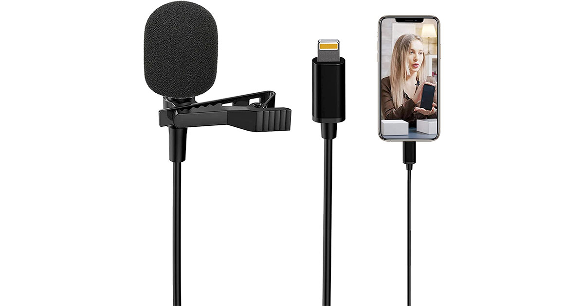 Amazon：Lavalier Microphone for iPhone只賣$13.49