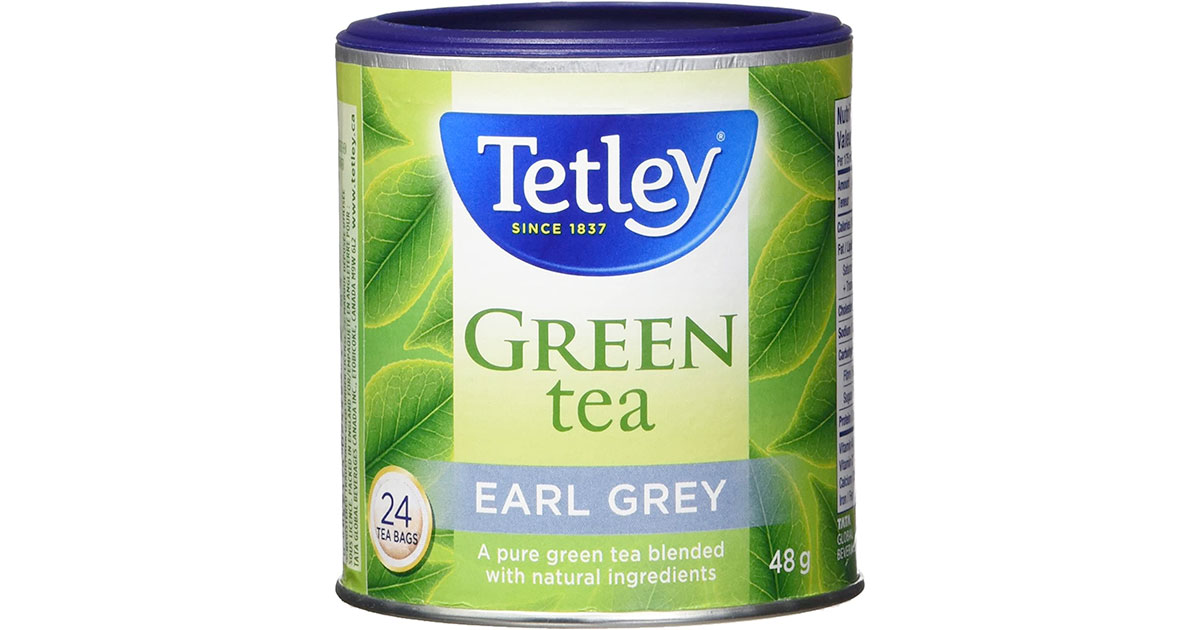 Amazon：Tetley Tea Earl Grey Green Tea (24-Count)只賣$2