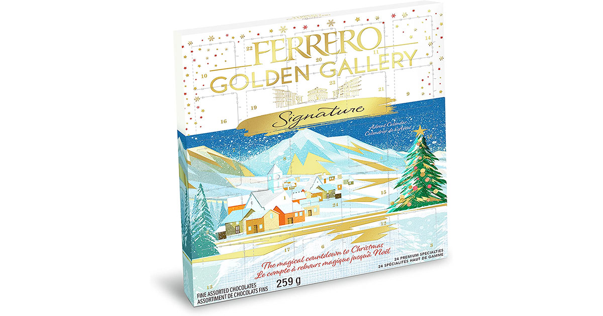 Amazon：Ferrero Golden Gallery Signature Advent Calendar (259g)只賣$20.99