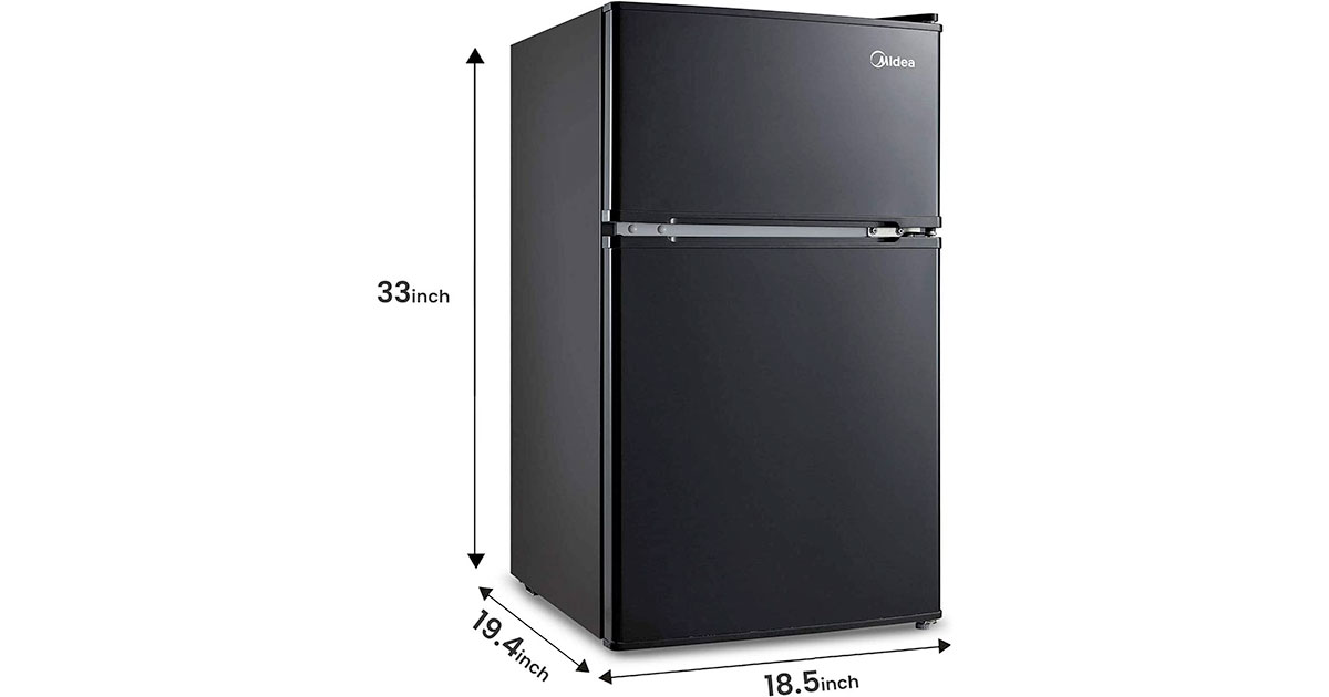 Amazon：Midea Double Door Mini Fridge With Freezer只賣$249.99