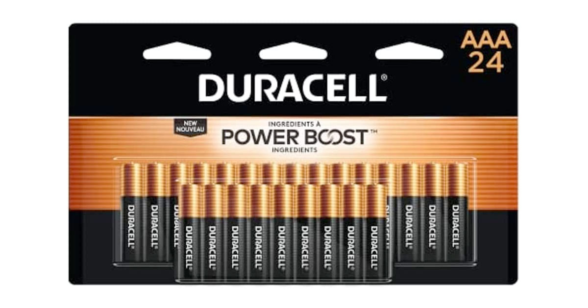 Amazon:Duracell Coppertop AAA Batteries (24 Count)只賣$15.59