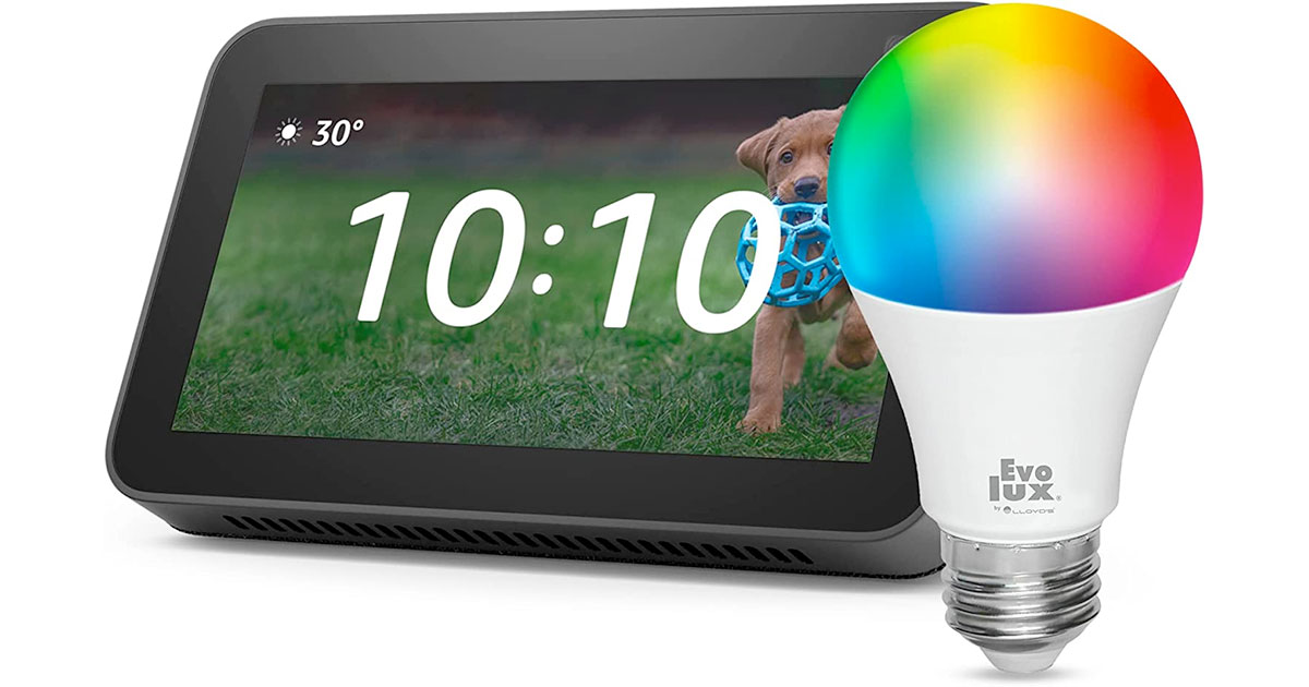 Amazon：Echo Show 5 (2nd Gen) + Evolux Smart Bulb只賣$44.99