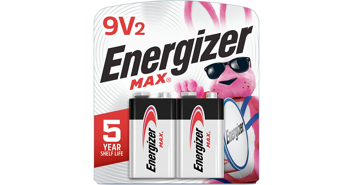 Amazon：Energizer 522BP2 Max 9V2 Batteries只賣$5