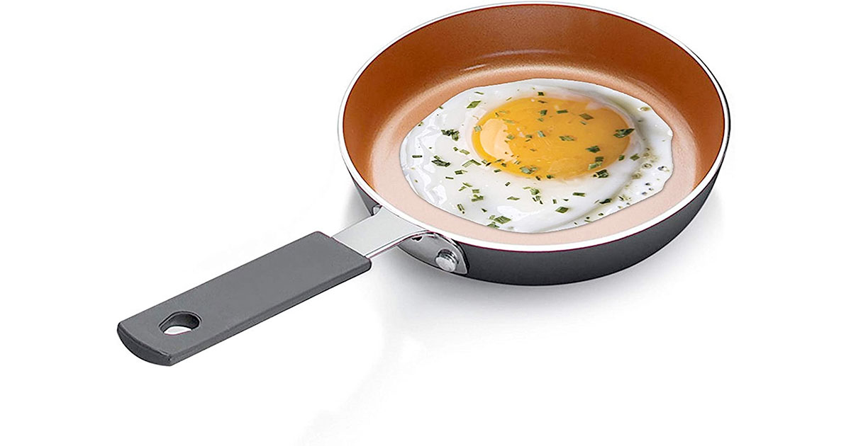 Amazon：Gotham Steel Mini Egg and Omelet Pan with Nonstick Titanium & Ceramic Coating只卖$5.93