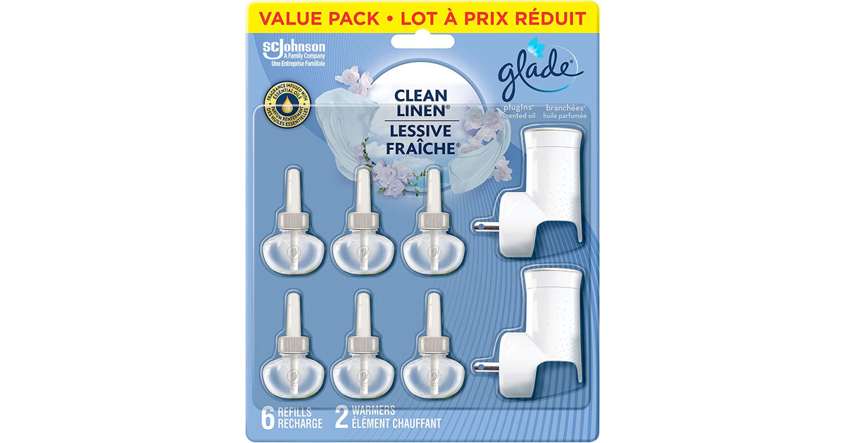 Amazon：Glade Plugins Air Freshener Starter Kit (2 Warmers and 6 Refills)只賣$10