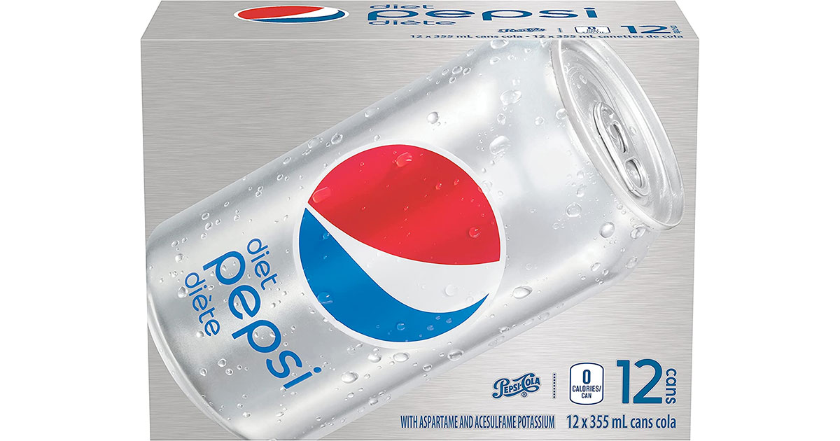 Amazon：兩箱Diet Pepsi (每箱12罐)只賣$11(免收按樽)