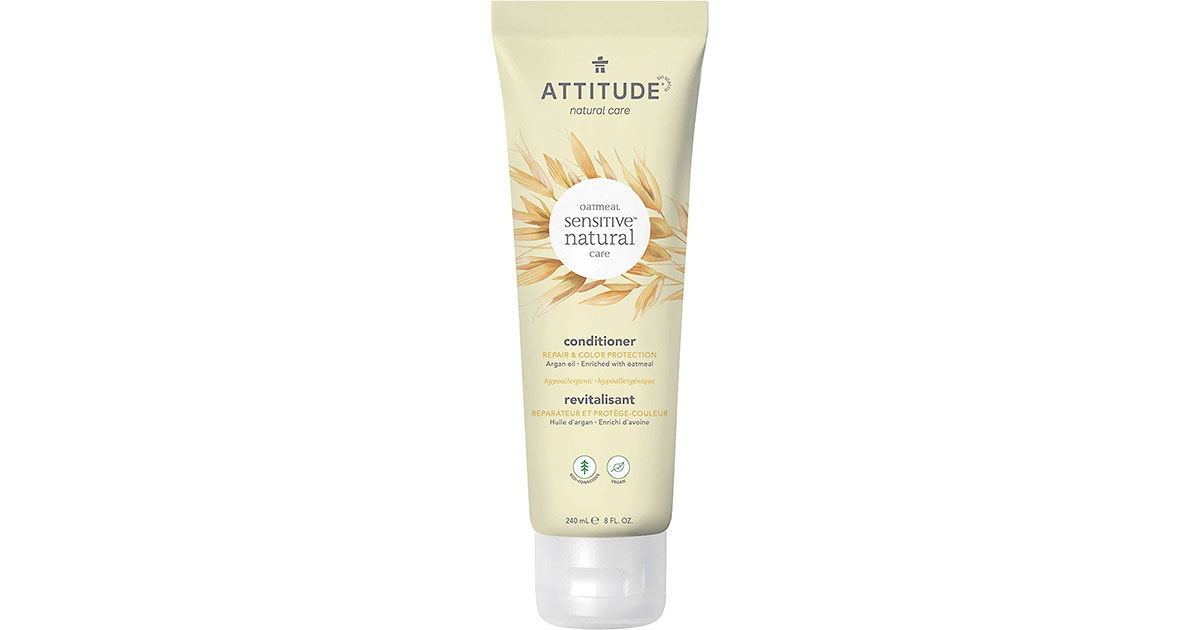 Amazon:ATTITUDE Conditioner for Sensitive Skin, Safe For Color-Treated Hair (240ml)只賣$5