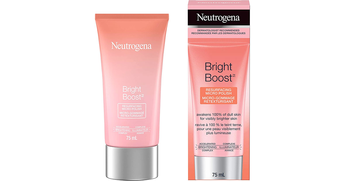 Amazon：Neutrogena Bright Boost Resurfacing Micro Polish Exfoliating Face Scrub (75ml)只賣$5.50