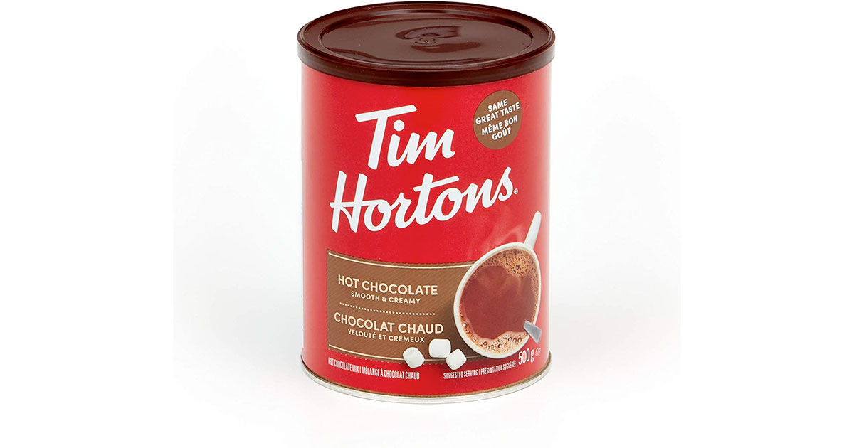 Amazon：Tim Hortons Hot Chocolate Beverage Mix (500g)只賣$3.39
