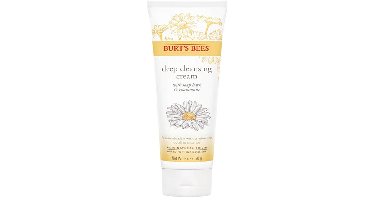 Amazon：Burt’s Bees Soap Bark and Chamomile Deep Cleansing Cream (170g)只賣$5.49