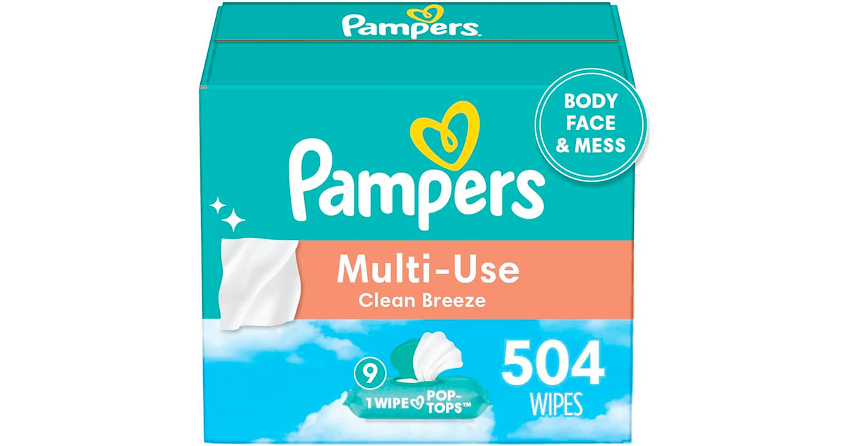 Amazon：Pampers Multi-Use Wet Wipes (504 Count)只賣$12