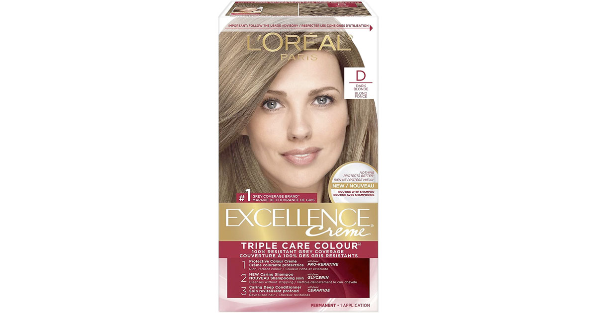 Amazon：L’Oreal Paris Excellence Crème Permanent Hair Color只卖$5