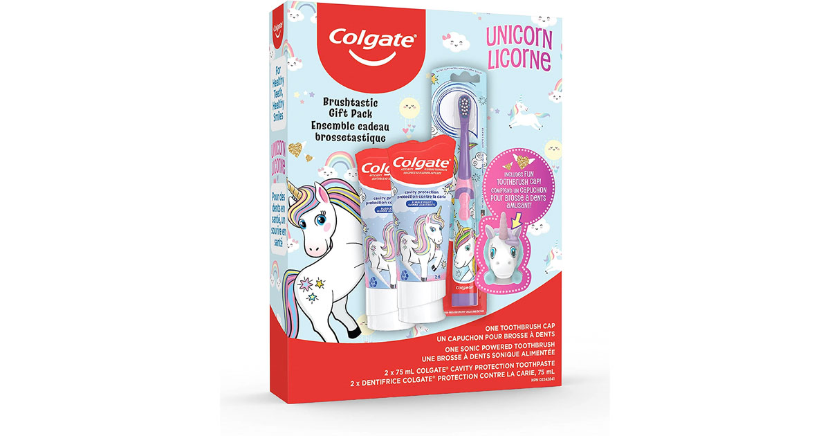 Amazon：Colgate Kids Toothbrush Unicorn Gift Pack with Toothpaste只賣$4.99