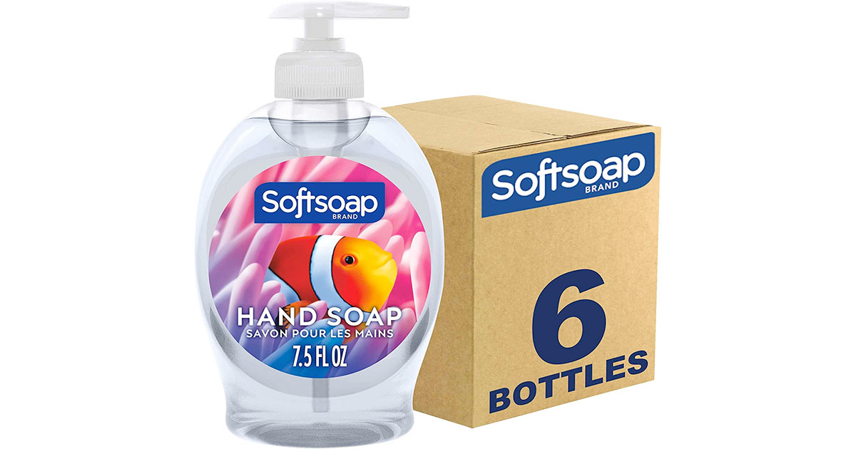 Amazon：Softsoap Liquid Hand Soap (221ml, 6 Pack)只賣$12