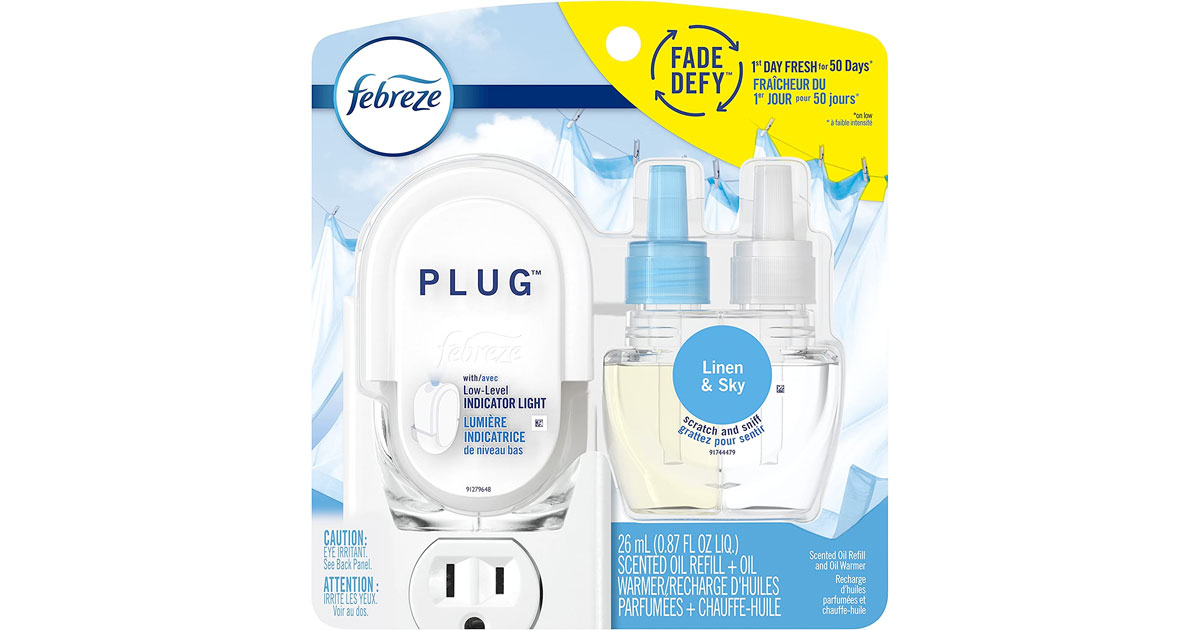 Amazon：Febreze Odor-Eliminating Fade Defy PLUG Air Freshener只賣$3.97