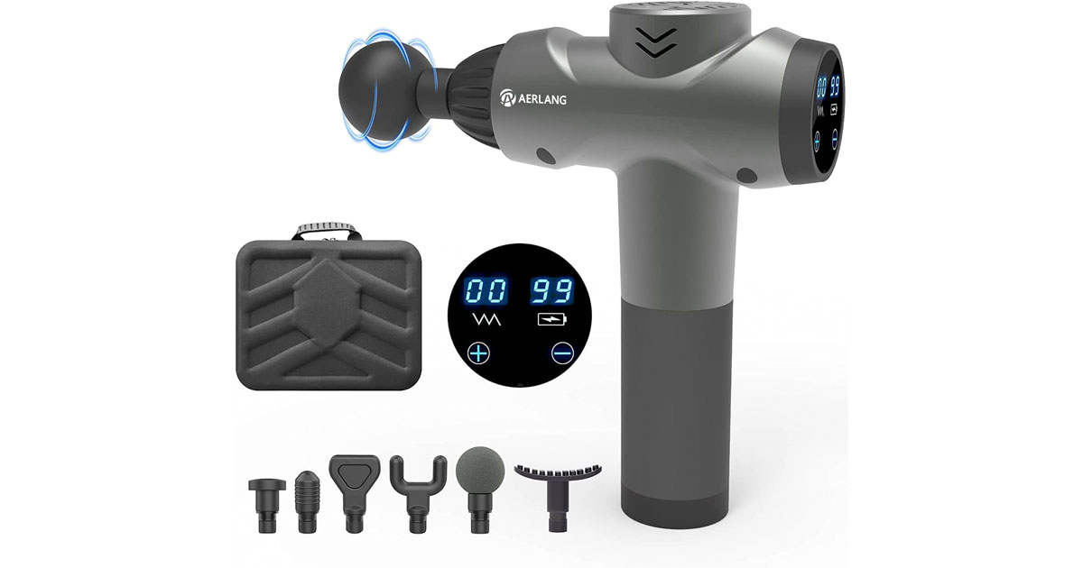 Amazon：Massage Gun (6 Heads)只賣$29.99