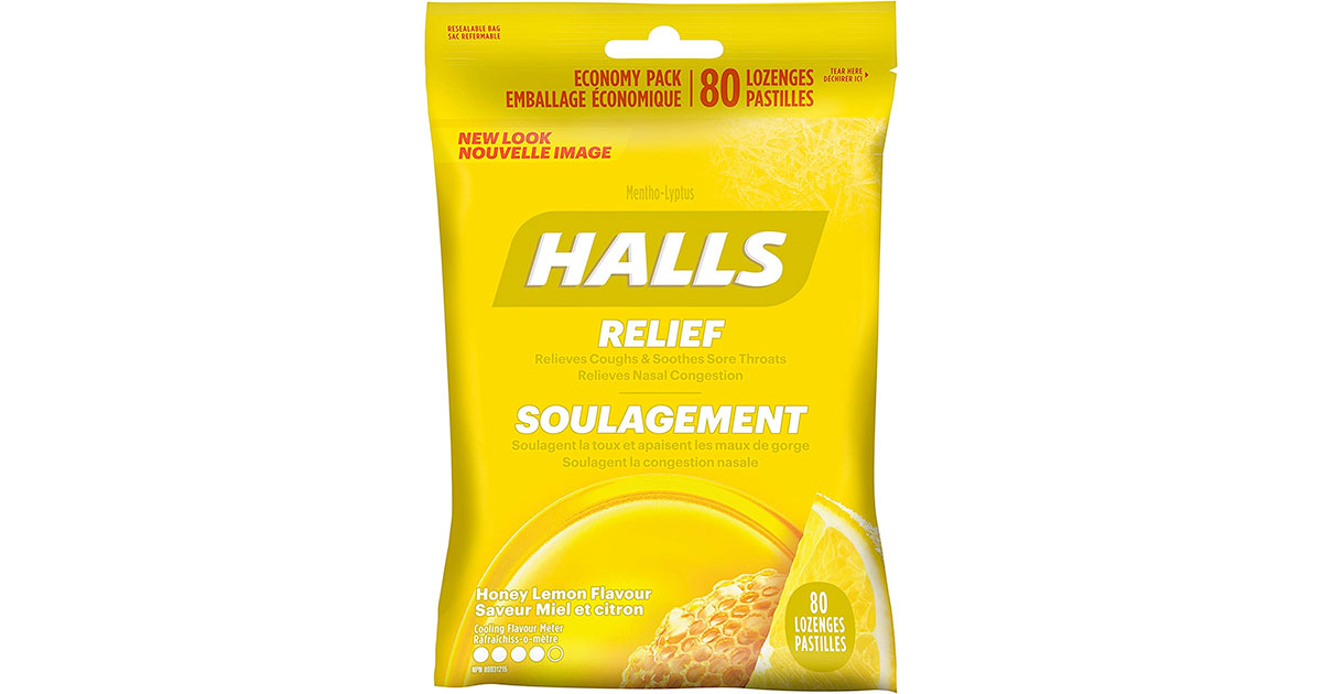 Amazon：HALLS Cough Drops (80 Drops)只賣$8.49