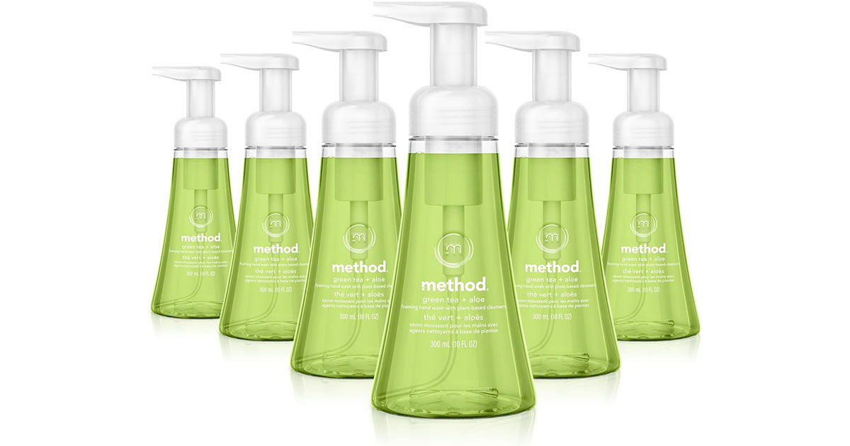 Amazon：Method Foaming Hand Soap (300ml, 6 Pack)只賣$23.09