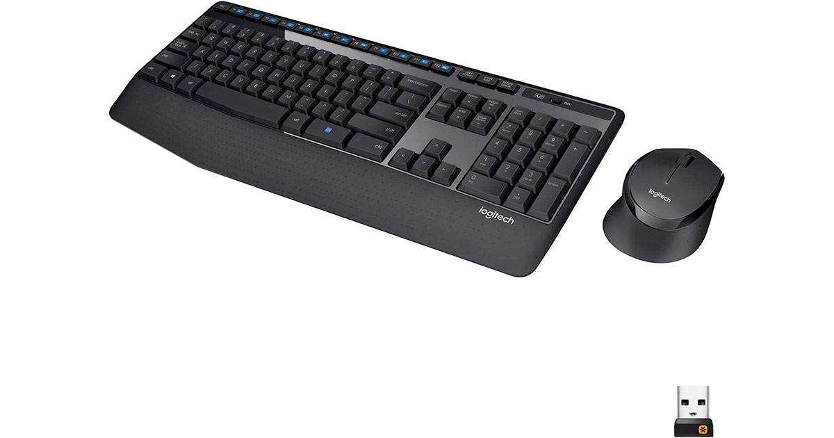 Amazon：Logitech MK345 Wireless Combo Full-Sized Keyboard with Palm Rest and Comfortable Right-Handed Mouse只卖$29.99