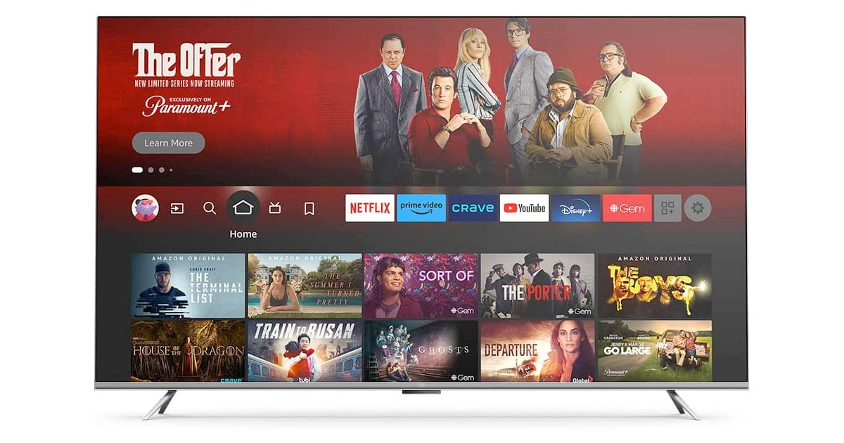 Amazon Fire TV 75吋 Omni Series 4K UHD Smart TV电视只卖$899.99