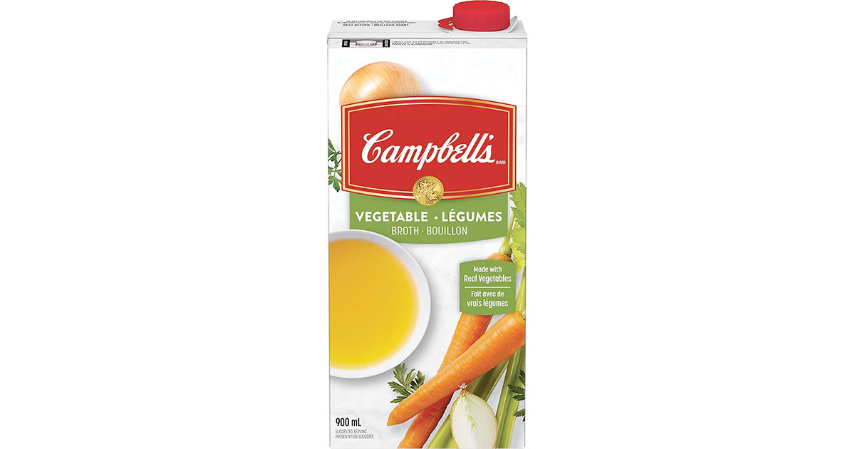 Amazon：Campbell’s Vegetable Broth (900 ml)只賣$1.27