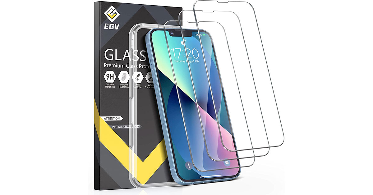 Amazon：iPhone 13/13 Pro/14 Screen Protector (6.1 Inch, 3 Pack)只賣$4.97