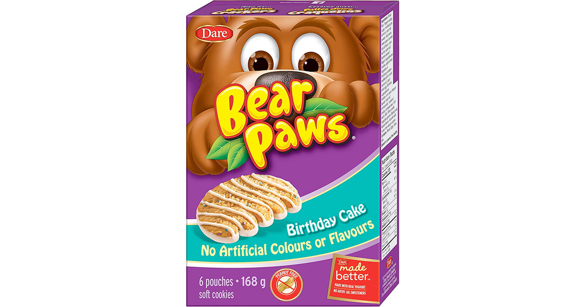 Amazon：Dare Bear Paws Birthday Cake (每盒6包) 三盒只卖$7