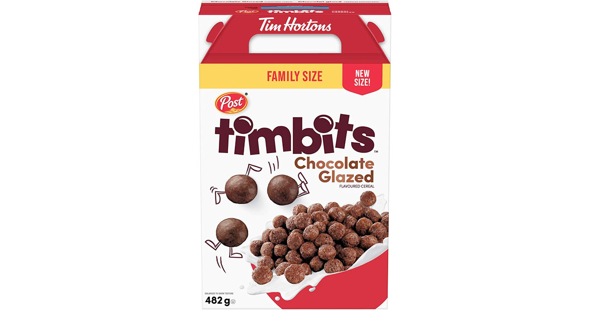Amazon：Timbits Cereal Chocolate Glazed (482g)只賣$4.99