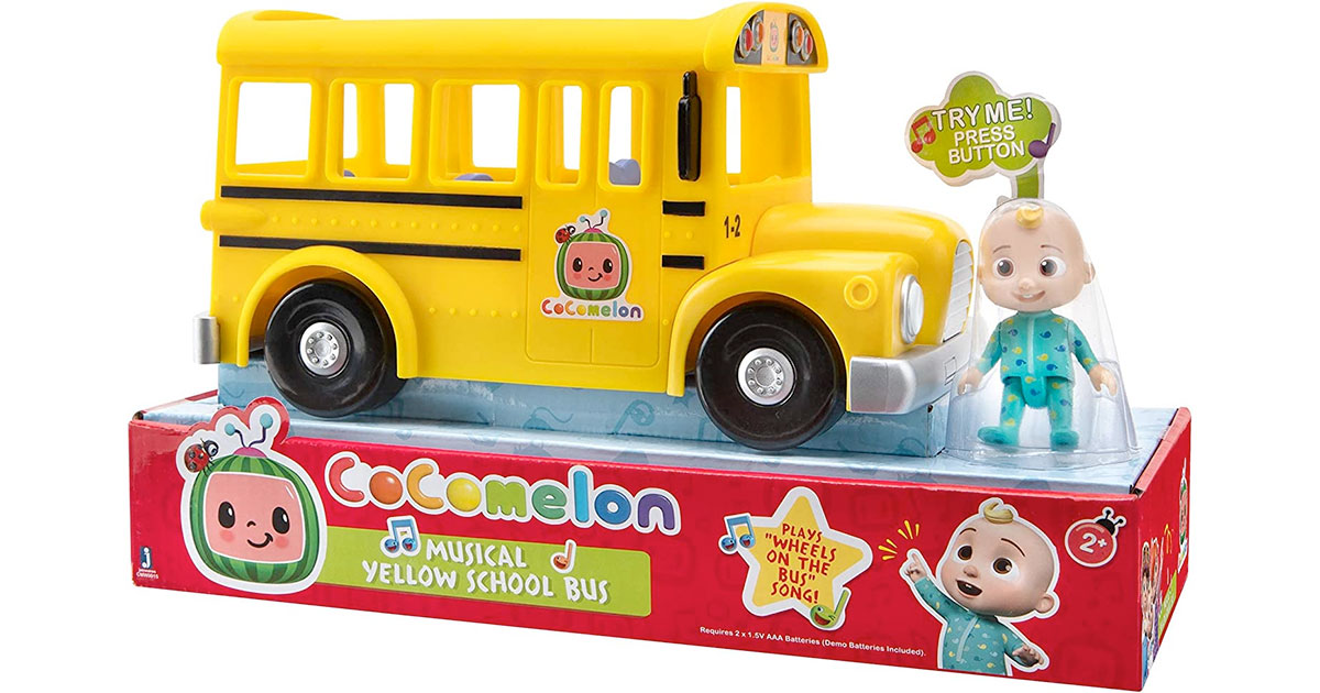 Amazon：CoComelon Official Musical Yellow School Bus只賣$14.99