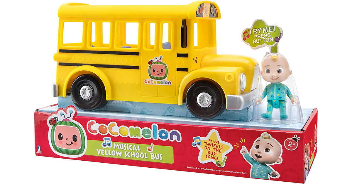 Amazon:CoComelon Official Musical Yellow School Bus只卖$14.99