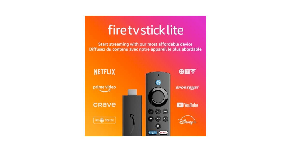 Amazon：Fire TV Stick Lite with Latest Alexa Voice Remote Lite只卖$24.99