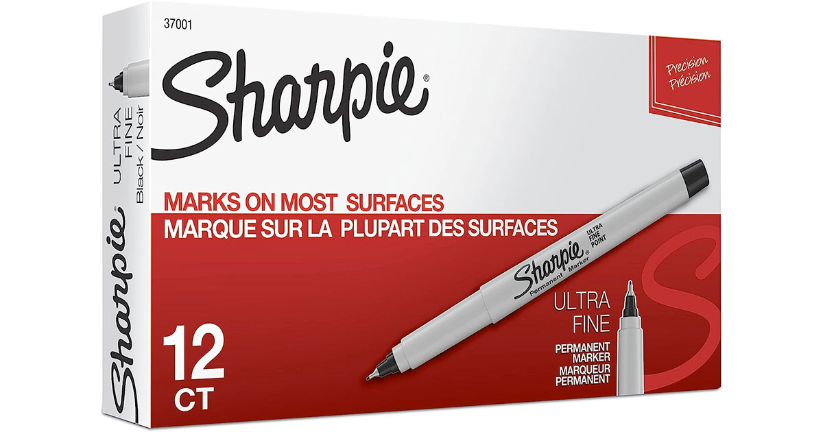 Amazon：Sharpie ULTRA FINE POINT Permanent Marker (12 Pack)只賣$7.39
