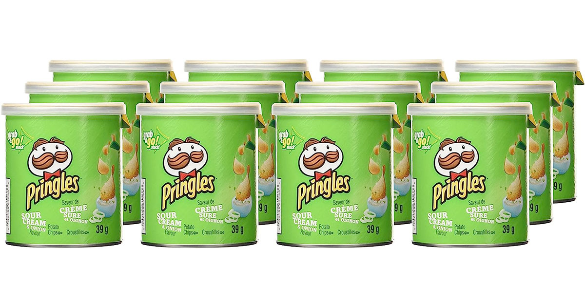 Amazon：Pringles Sour Cream and Onion (39g, Pack of 12)只賣$6.93