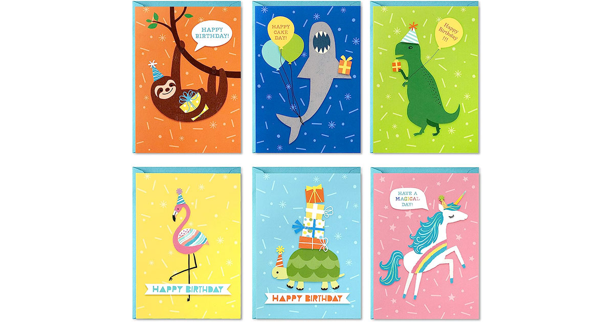 Amazon：Hallmark Birthday Cards for Kids Assortment (48 Cards)只賣$13.65