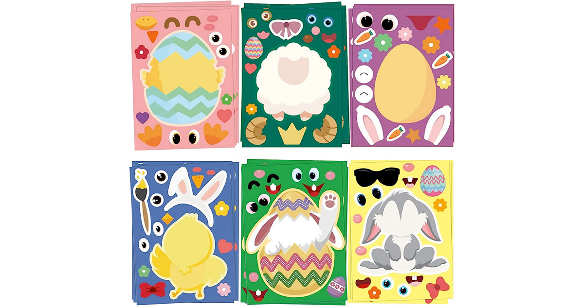 Amazon：Easter Stickers for Kids (24 pcs)只賣$7.79(只限Amazon Prime會員)
