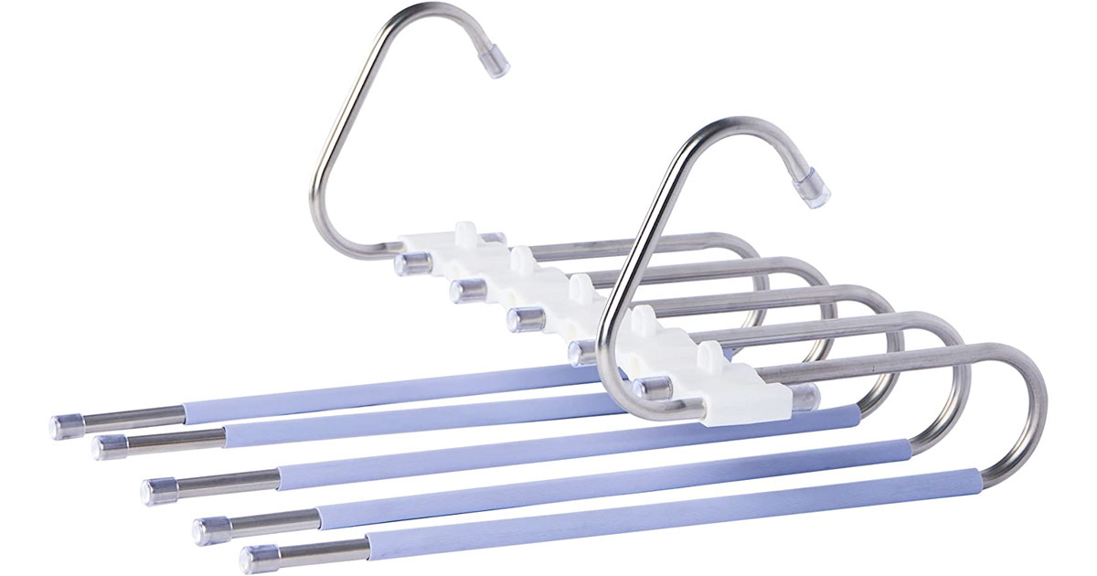 Amazon:5 Layers Foldable Stainless Steel Pant Hangers只賣$6.78