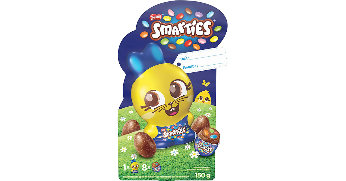 Amazon：SMARTIES Easter Chocolate Bunny Gift Pack (150g)只賣$5.12
