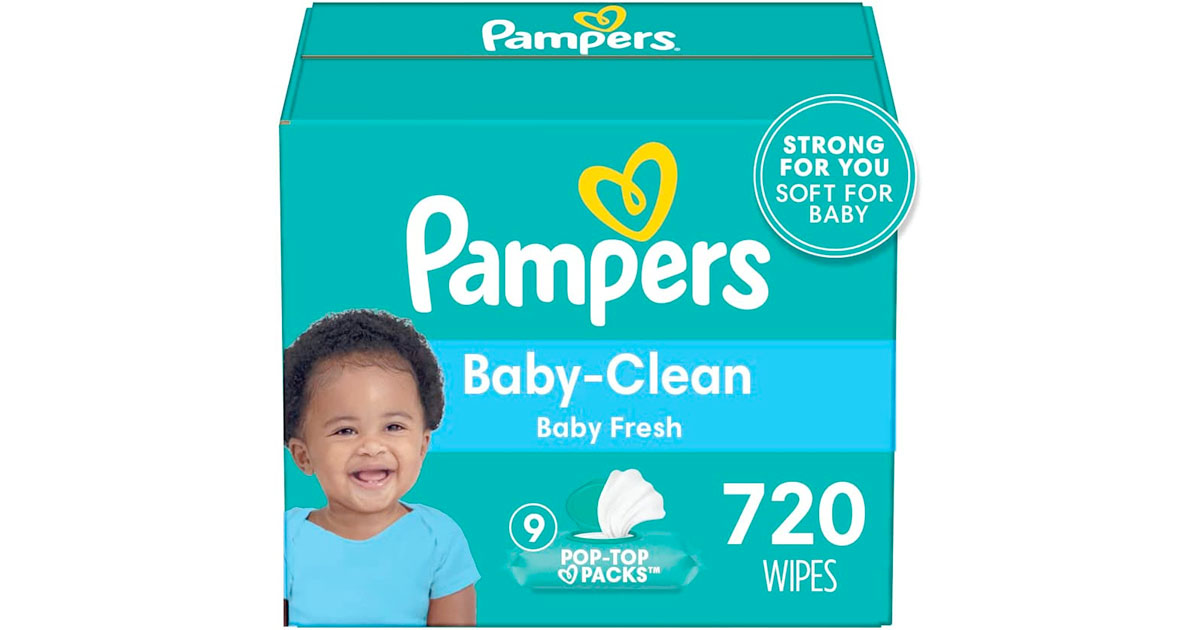 Amazon：Pampers Baby Wet Wipes (720 Count)只賣$17
