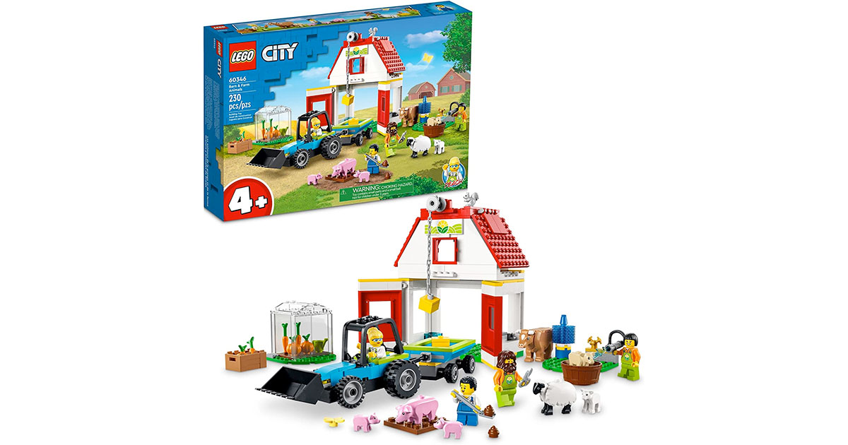 Amazon：LEGO City Barn & Farm Animals 60346 (230 pcs)只賣$67.48