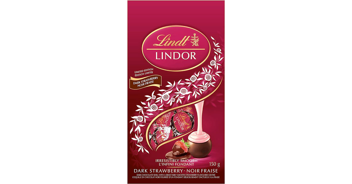 Amazon：Lindt Lindor Dark Chocolate Strawberry Truffles (150g)只賣$5.39
