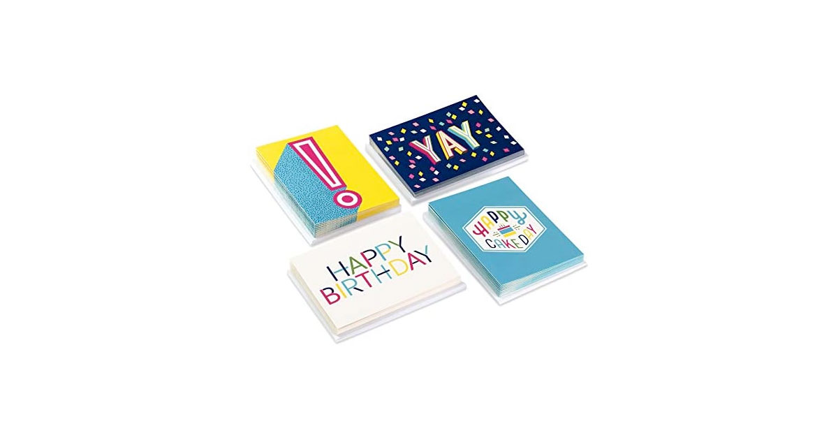 Amazon：Hallmark Birthday Cards Assortment (48 Cards)只賣$12.61